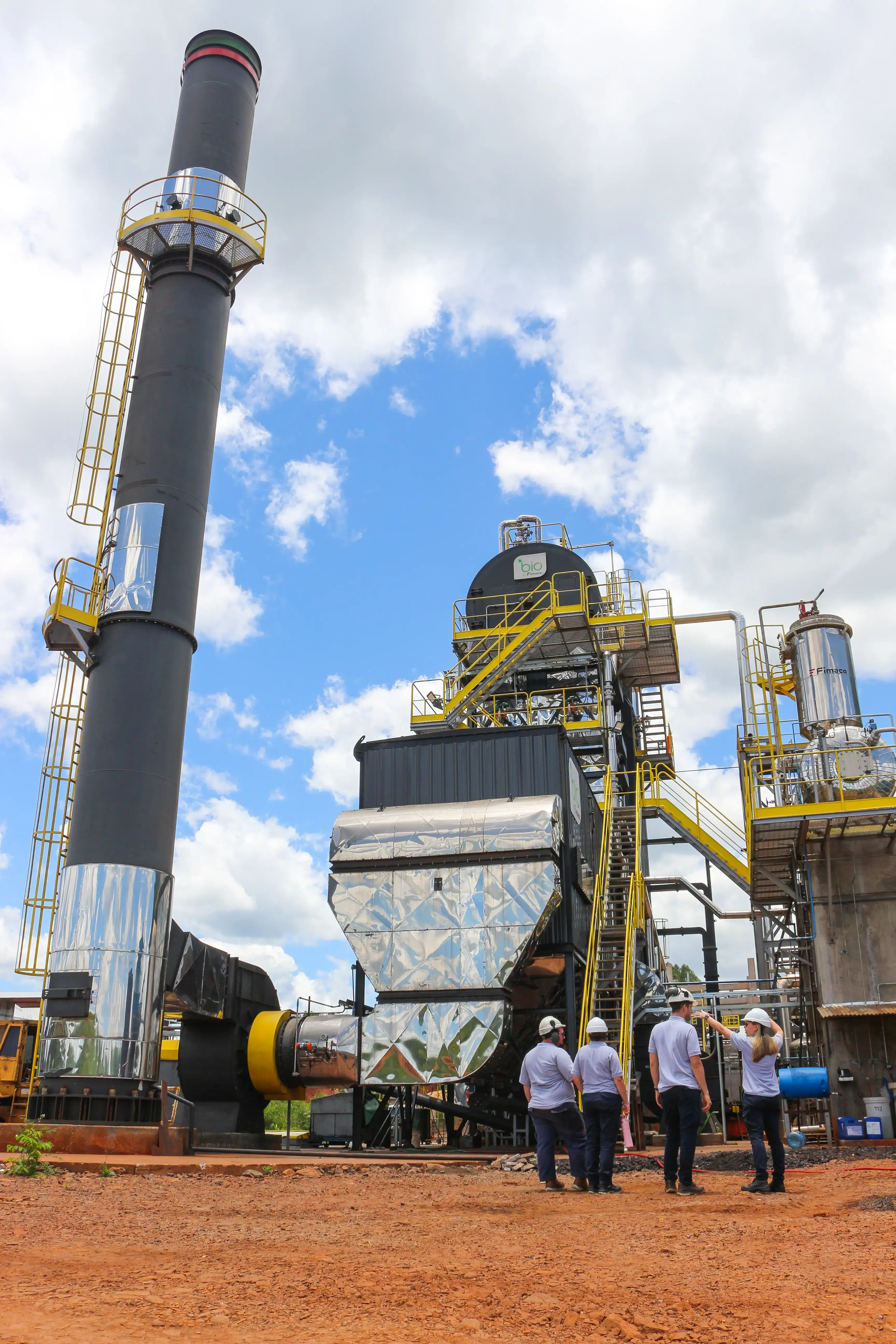 Equipo EnerBio en planta