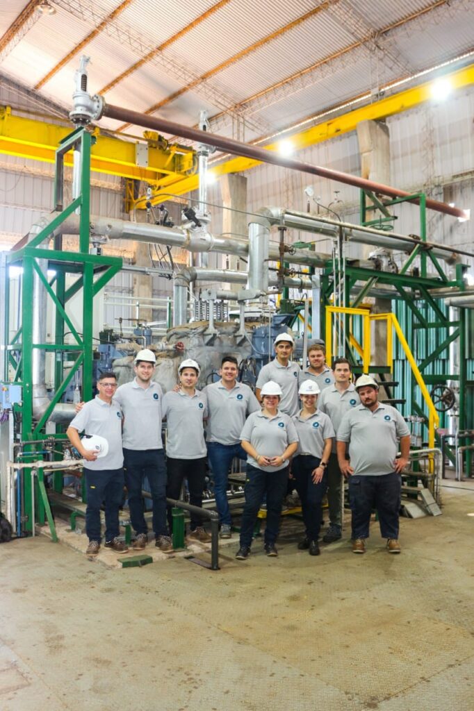 Instalación de turbina y calderas